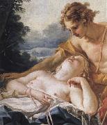 Francois Boucher Details of Daphnis and Chloe Sweden oil painting reproduction